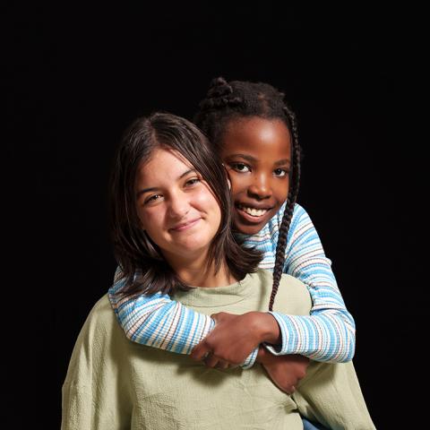 Portret van twee meisjes