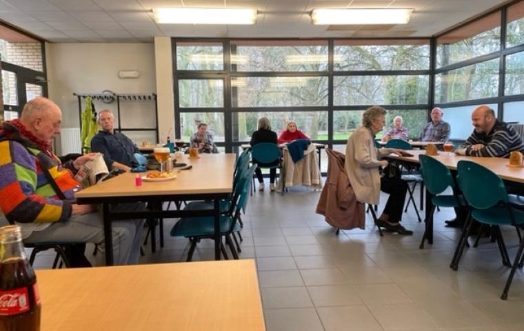 Foto van het ontmoetingsmoment in Papenhof