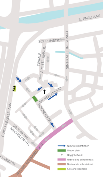 Aangepast stadsplan Groot Begijnhof mei 2023