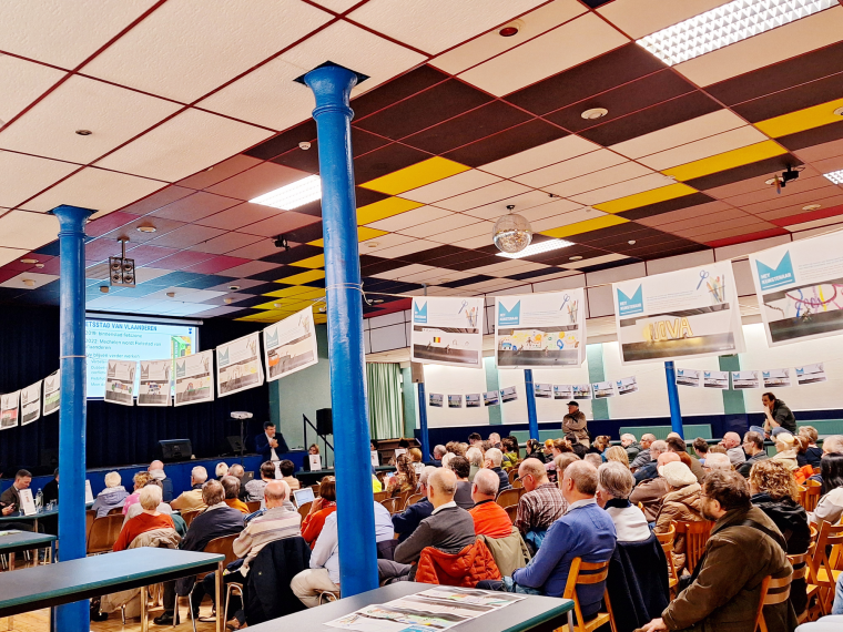 Een foto van het infomoment op 27/02.