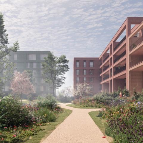 Binnentuin aan de westkant