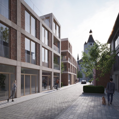 ©Caaap en BOB 361. Het woonproject biedt onderdak aan 16 appartementen en 6 woningen.
