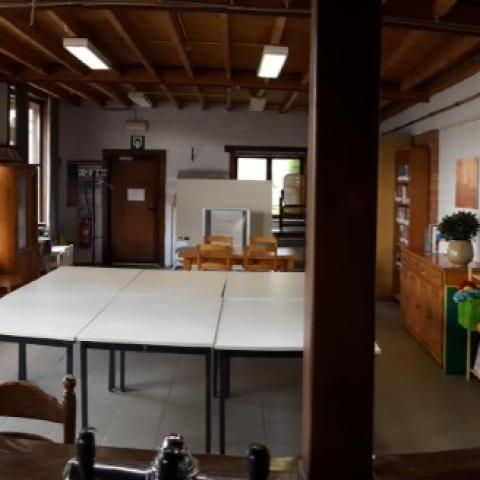 Zaal in wijkhuis Battel