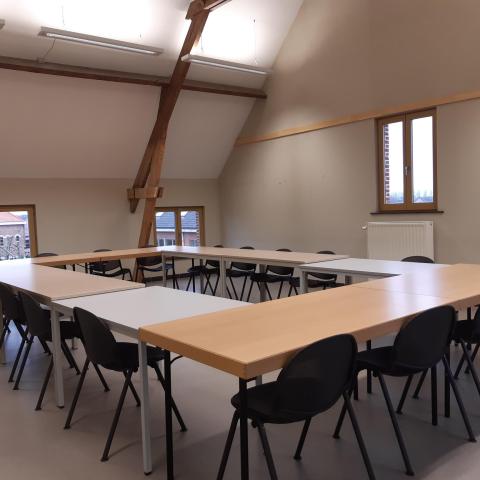 Zaal voor 35 personen.