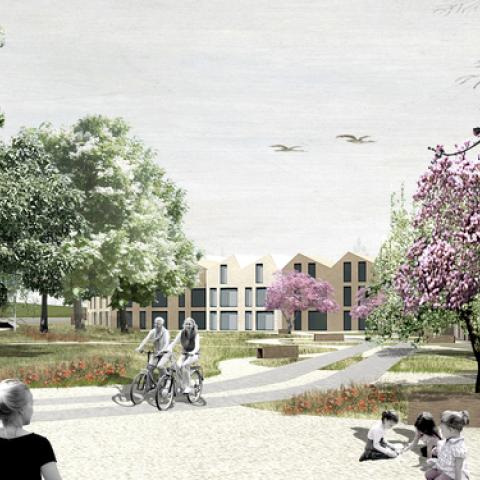 ©BUUR cvba. Het nieuwe buurtpark: het Gommaruspark.
