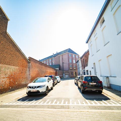 't Leitje voor de werken. 