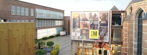 Een luchtbeeld van de cultuursite.