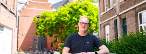 Collega Thomas in de Schaalstraat