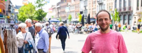 Collega Tommy op de Ijzerenleen